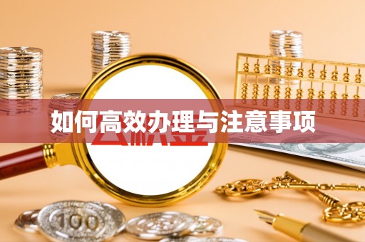 龙湾如何高效办理与注意事项