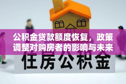 龙湾公积金贷款额度恢复，政策调整对购房者的影响与未来展望
