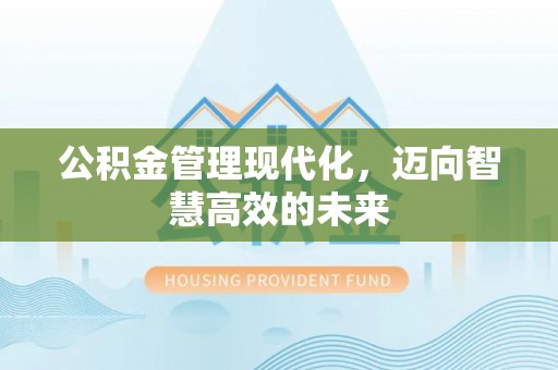 龙湾公积金管理现代化，迈向智慧高效的未来