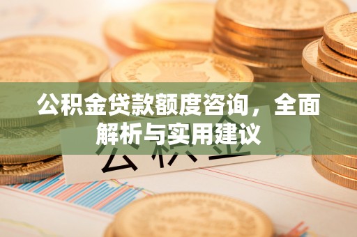 龙湾公积金贷款额度咨询，全面解析与实用建议